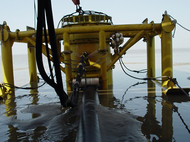 遼河海底管（guǎn）道後挖溝項目（2005年--中石油）