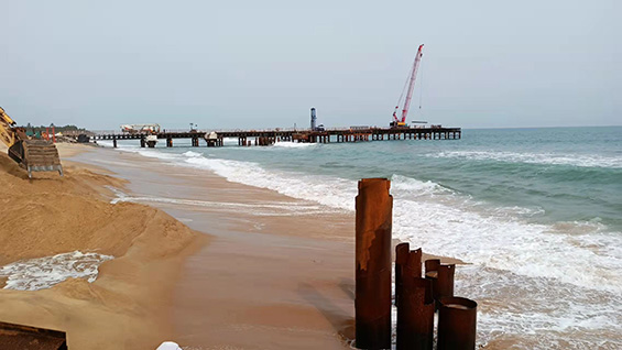 尼日爾-貝（bèi）寧原油外輸管道海上終端工程海底管道施工項目開工