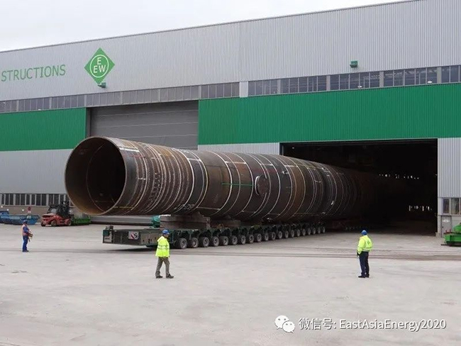 單根1895噸!德國EEW完成建造用於美國首個商業化海上風電(diàn)項目單樁基礎 單根1895噸!德國EEW完成(chéng)建造用於(yú)美國首個商業化海上風(fēng)電項目單樁基礎