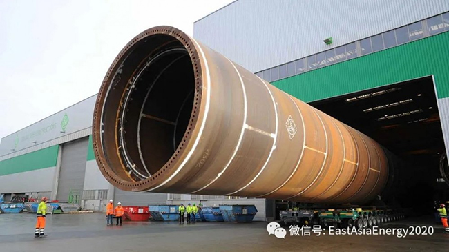 單根1895噸!德(dé)國EEW完成建造用於美國首個商業化海上風電(diàn)項目單樁基礎 單根1895噸!德國EEW完成建造用(yòng)於美國首個商業化海上風電項目單(dān)樁基礎