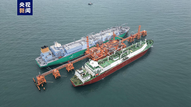 世界最大海上液化天然（rán）氣接收站試運行