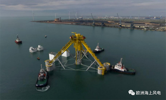 全球(qiú)首台張力腿浮式風機安裝完(wán)成! 全球首台張力腿浮式風機安裝完成!