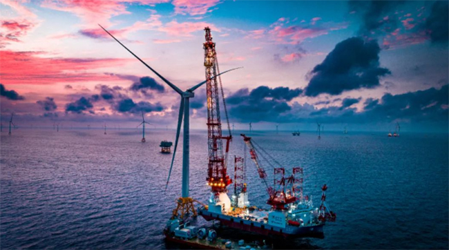 百萬千瓦級海上風（fēng）電項（xiàng）目，首台14MW風機吊裝！