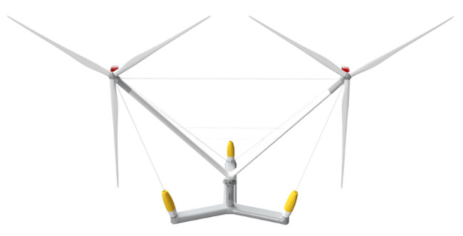 全球單機容量最大漂浮式風(fēng)電平台吊裝塔筒 全球單機(jī)容量最大漂浮(fú)式風電平台吊裝塔(tǎ)筒