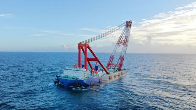 中交三航投建!5000噸海上風(fēng)電(diàn)船試航成功 中交三航投建(jiàn)!5000噸海上風(fēng)電船試(shì)航成功