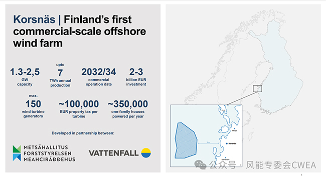 1.3-2.5GW！芬蘭建（jiàn）設首個大型海（hǎi）上風電項目