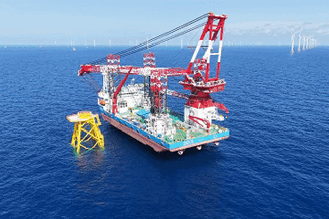雙“艦”合璧!港(gǎng)航局實現海上風電全流程自主化施(shī)工 雙“艦”合璧!港航局實現海(hǎi)上風電全流程(chéng)自主化施工(gōng)