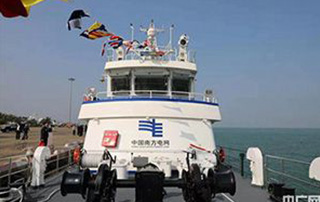 國內首艘自主建造500千伏海底電纜運維船交付使用