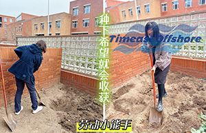 “植”此青綠（lǜ）  共（gòng）沐春光（guāng）