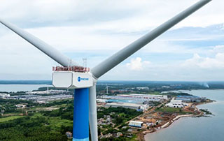 最大功率達20MW！全球最大海上（shàng）風機成功吊裝
