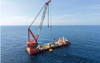 陽江漂浮式海（hǎi）上風電項目完成全部吸力錨沉貫施（shī）工