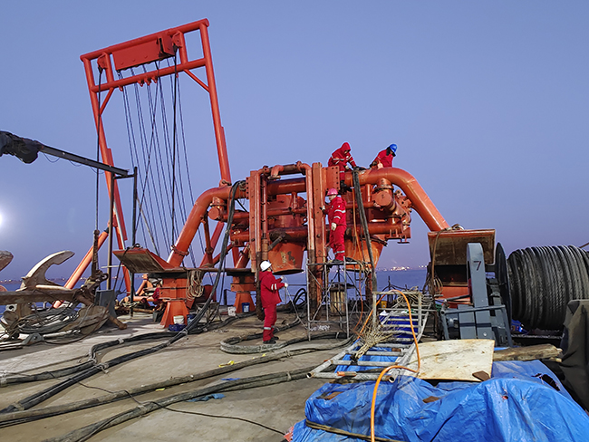 冀東油田NP1-1D及其轄區節能低（dī）碳示範區建設工程 海底管線後挖（wā）溝施工項目開工